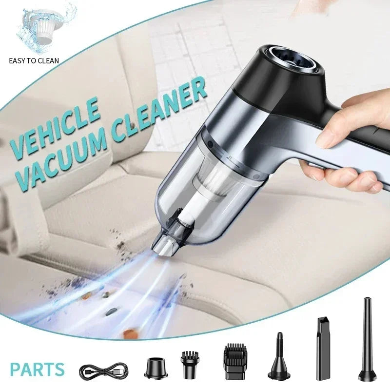 Car Vacuum Cleaner 4 in1Wireless Vacuum Cleaner Duster Handheld Vacuum Pump For Home Portable Cordless StrongSuction Car Cleaner