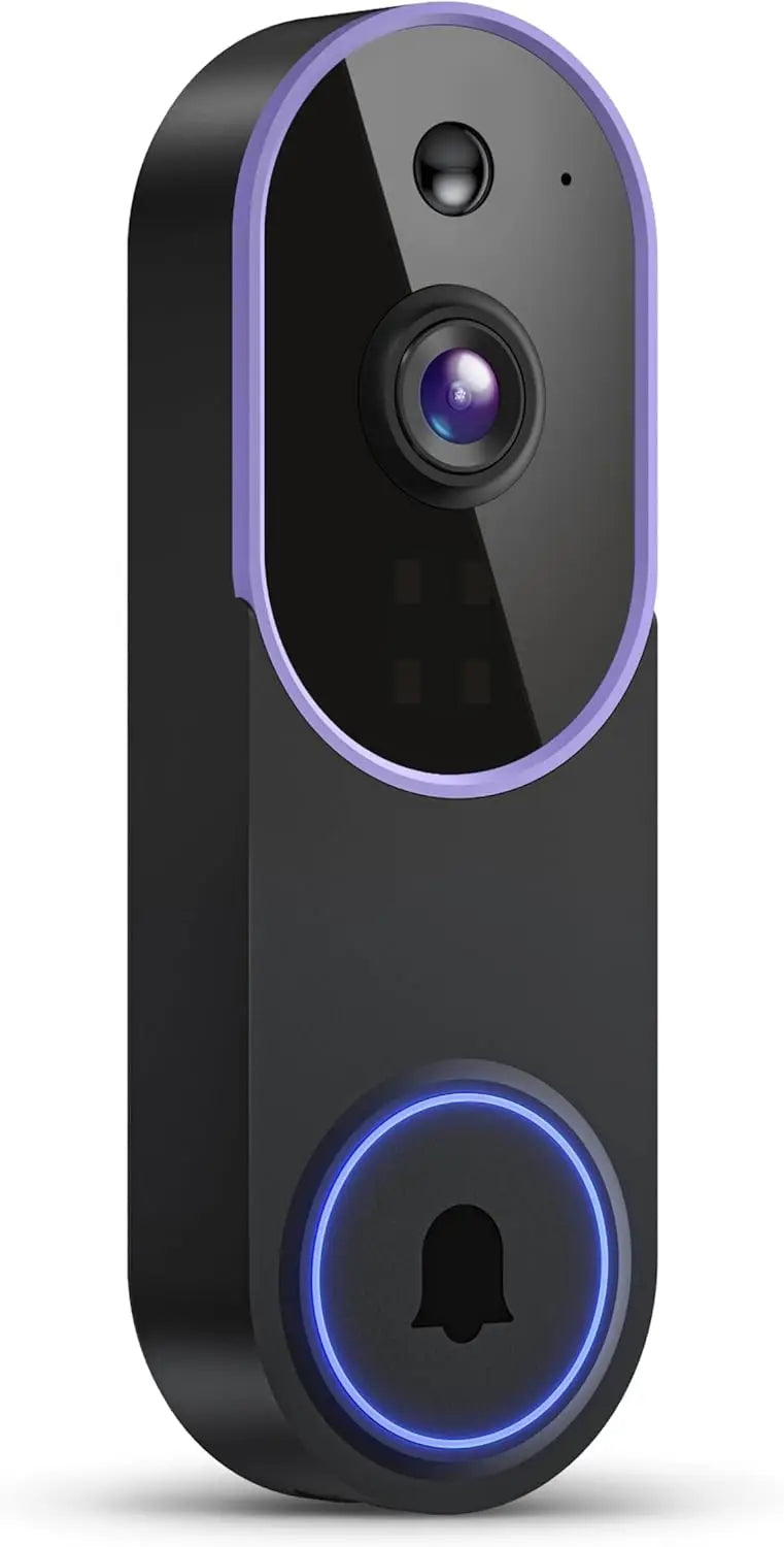 Smart Video Doorbell Camera with Motion Detection, Night Vision, Cloud Storage, Two-Way Talk, Battery Powered for Home Security