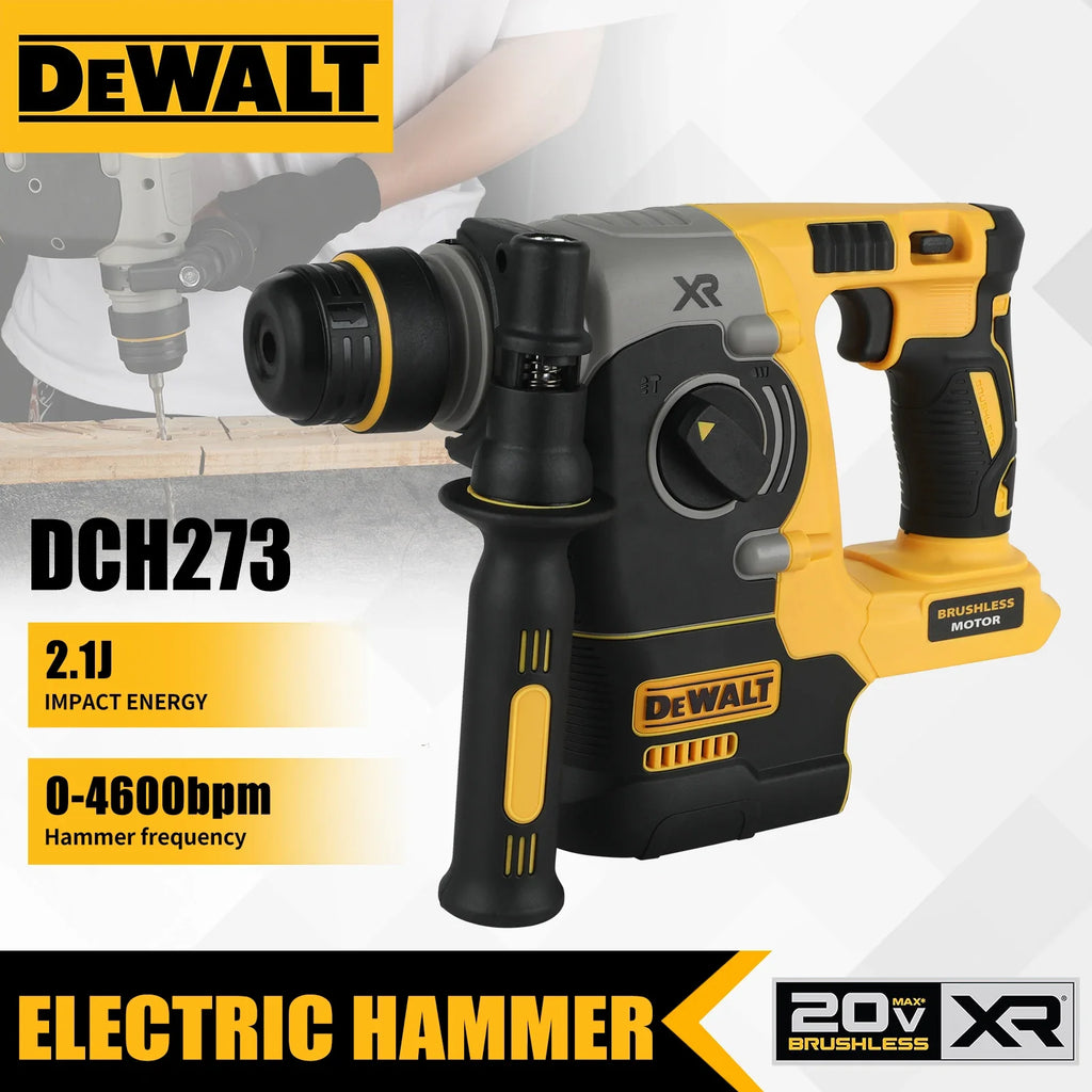 DEWALT DCH263/DCH273 rotary percussion drill 18V/20V MAX SDS brushless 1 inch PLUS L-shaped woodworking impact drill（no battery）