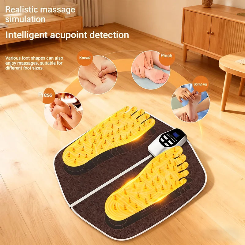 Intelligent Foot Pads Massager 2025 New Popular - Pulse Physiotherapy Microcurrent Function Multi-mode Health Foot Massager