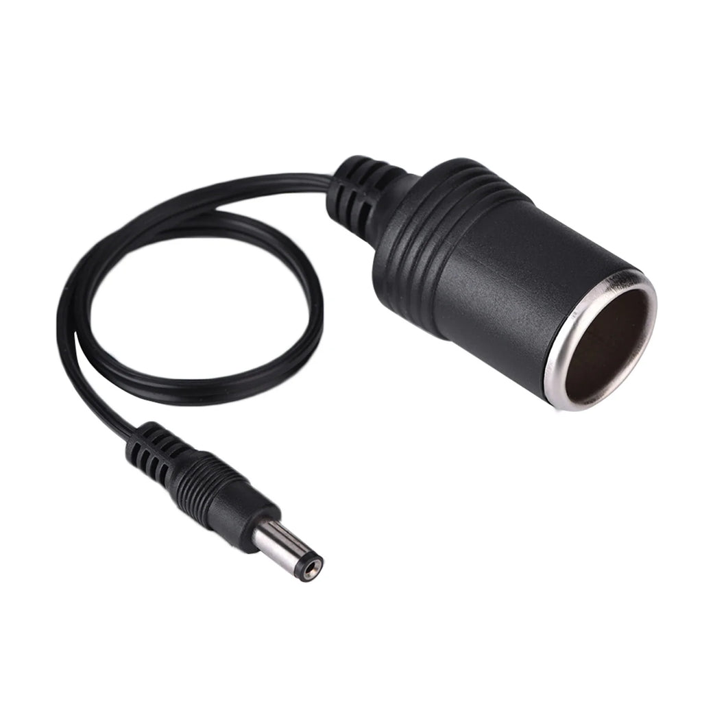 DC 5.5 x 2.1mm Female Plug to Car Cigarette Lighter Female Socket Power Supply Cable
