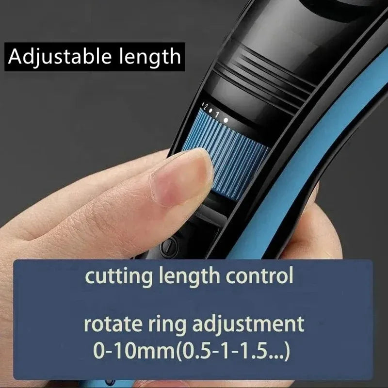 Kemei 632 0.5-10mm Adjustable Beard Hair Trimmer for Men Face Hair Cutting Machine Rechargeable Mustache Stubble Hair Clipper