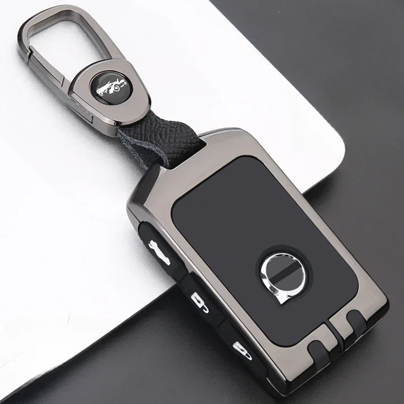 Car Zinc Alloy Key Case Holder Cover Shell For Volvo XC40 XC60 S90 XC90 V90 2017 2018 T5 T6 T8 Fob Smart Key Protection Bag