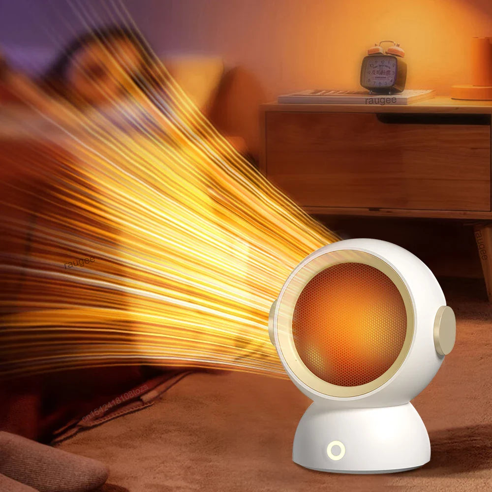 Portable Hot Air Blower Desktop Mutes Fast Heating Fans for Home Bedroom Office Electric Heater with Thermostat Space Heater ﻿