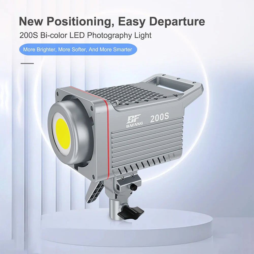 200W Ultra-high SSI Point Source Bi-color Video Light for Studio Photography Fill Light COB Lamp