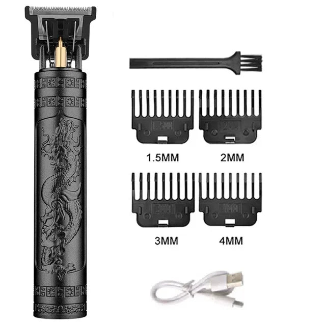 Carving T9 Vintage Professional Electric Hair Cutting Machine USB Rechargeable Portable Shaver Trimmer For Beard Care Best Gift