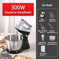 SUNATUR 300W Electric Hand Mixer - 5-Speed Egg Beater with Storage Base&Stainless Steel Attachments