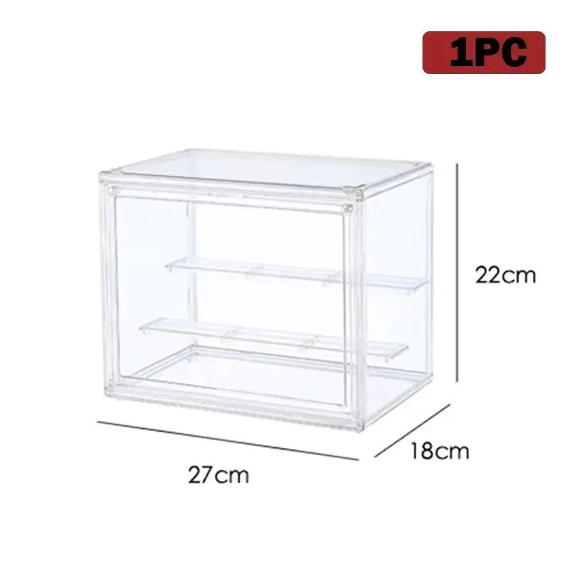 Acrylic Display Stand High Clarity Blind Box Organizer for Anime Collectibles Mini Figures Badge Holder Model Showcase Cabinet