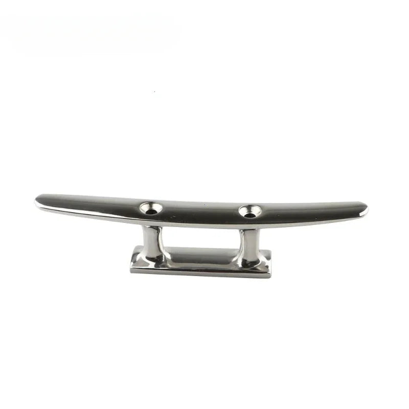 1Pc 4" 5" 6" 8" Combo Mooring Cleat 2 Hole 316 Stainless Steel Polished Boat Cleats for Marine Boat Deck Rope Tie Yacht