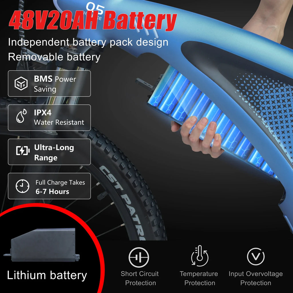 HUANCI Q5 electric bike 2000W electric dirt bike 27.5 Inch Electric Bicycle 48V20AH bike electric Mountain e bike adults ebikes