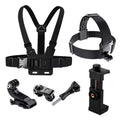 360° Rotate Climbing Cycling Phone Stand Bike Motorcycle GPS Live First-Person-View Camera/Mobile Phone Holder With Chest Strap