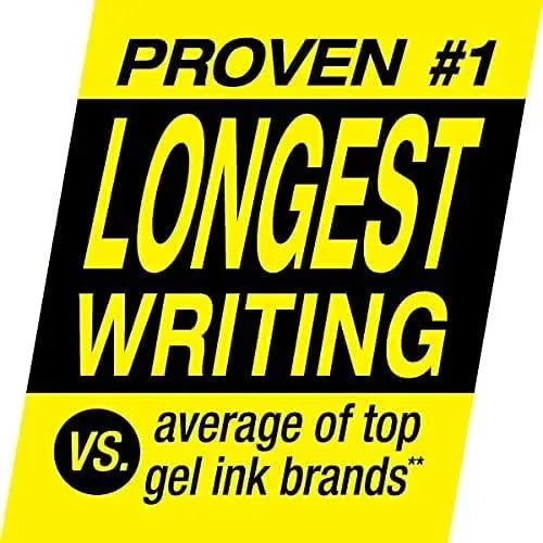 Premium Gel Roller Pens, 0.7mm Fine Point, Smooth Writing Black Ink, Pack of 4