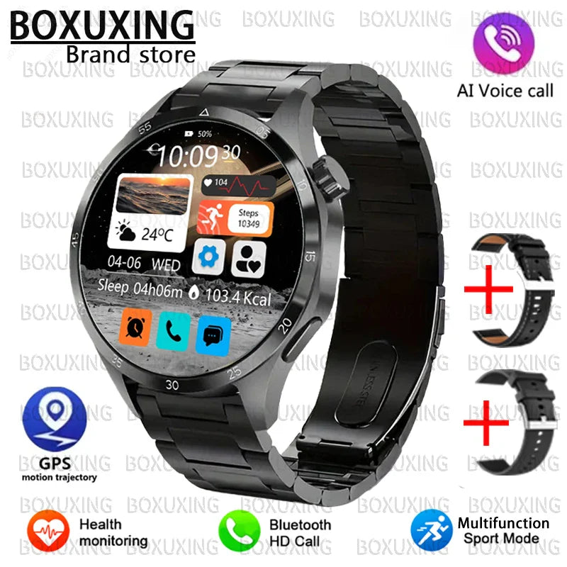 2026 New Smart Watch Men Women 1.52"HD AMOLED Screen GPS Motion trajectory Heart Rate Bluetooth Call 100+Sports Modes SmartWatch