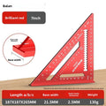 Triangle Angle Ruler Metric Aluminum Alloy Angle Protractor Triangular Measuring Ruler Woodwork Square Triangle