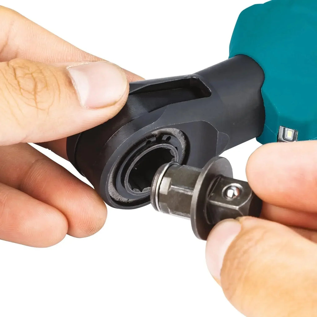 MAKITA DWR180Z 18V LXT Cordless Ratchet Wrench 6.35mm Drive 800RPM 47.5 N·m Compact Angle Wrench for Tight Spaces