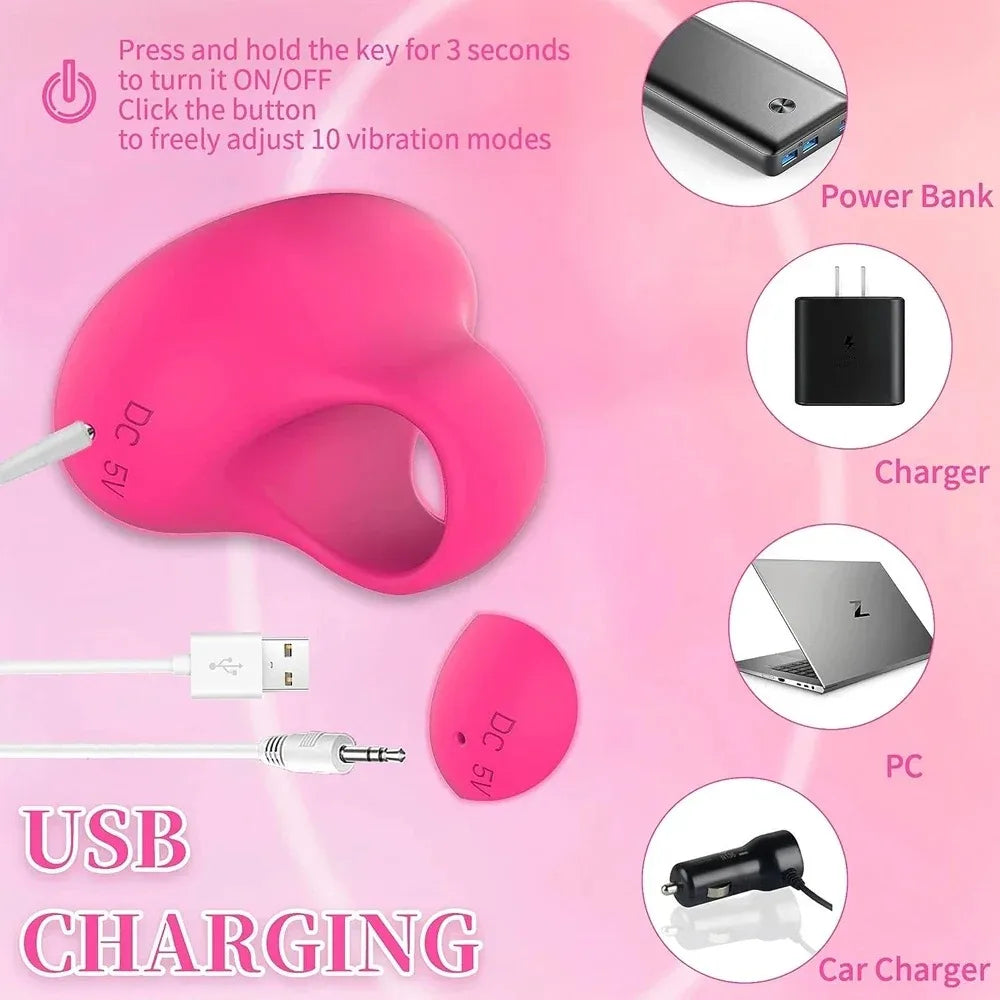Pocket Mini Ring Face and Eye Massager Portable USB Charging Waterproof Face Eyes Body Relieve Fatigue Facial Skin Care Tools