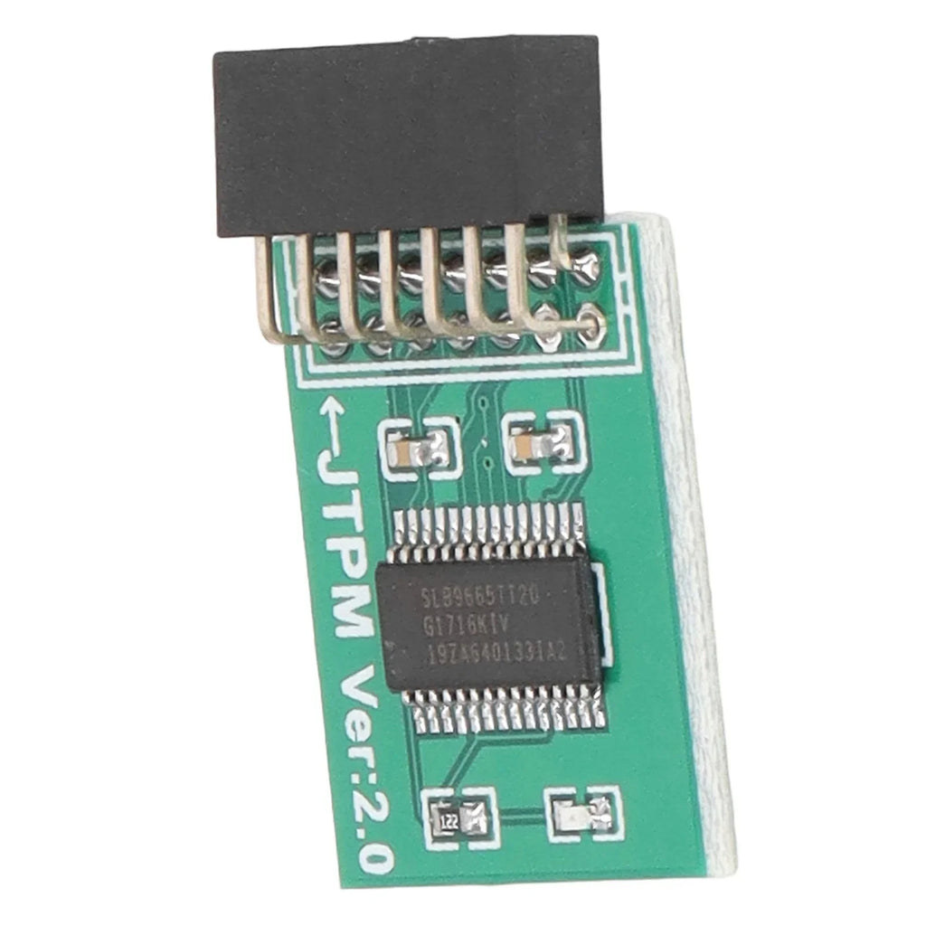 TPM 2.0 Module Strong Encryption 14 Pin LPC Interface TPM Module Board for Win11 Green TPM Board TPM Module Board TPM 2.0 Module