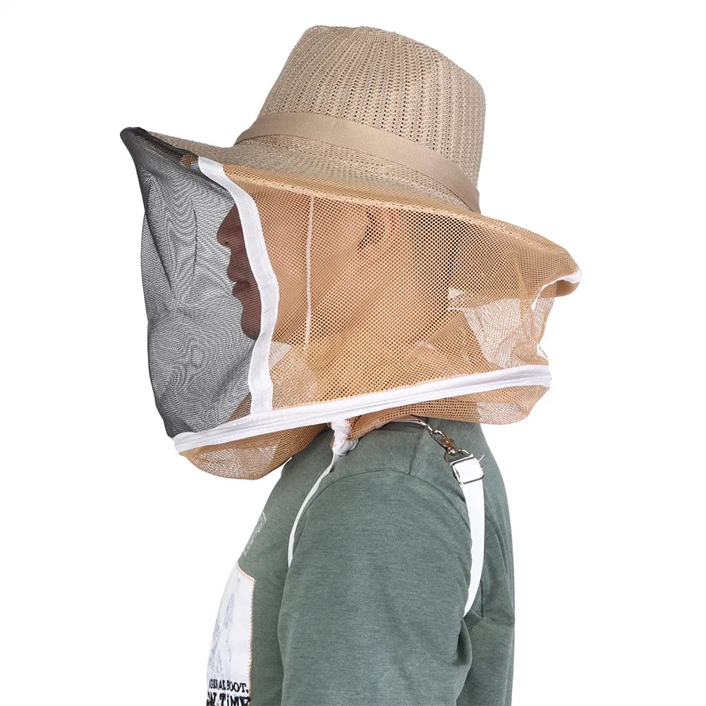 Beekeeping  Cowboy Hat Breathable Fireproof Beekeeping Veil  Face  Protector