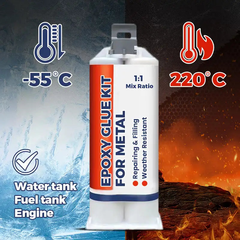 Epoxy Glue Kit For Metal Repair Agent AB Glue Sealant Heat Resistance Casting Welding Glue Strong Adhesive