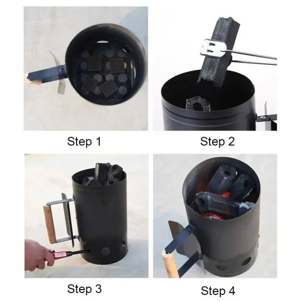 Hot-selling Outdoor BBQ Camping Fire Starter Bucket Charcoal Bucket Charcoal Fire Starter Bucket Charcoal Bucket Ignition Tube