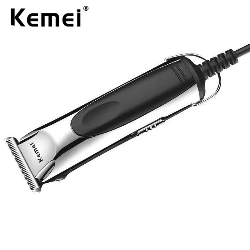 Kemei 850 professional hair trimmer corded hair cutting machine for men plug in electric hair clipper children Home Haircut Kit