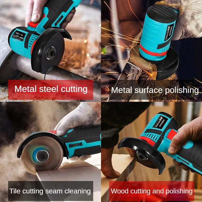 12V brushless/wire drawing Angle grinder 1PCS lithium battery 450W 18500Rpm cordless mini polishing machine cutting and grinding