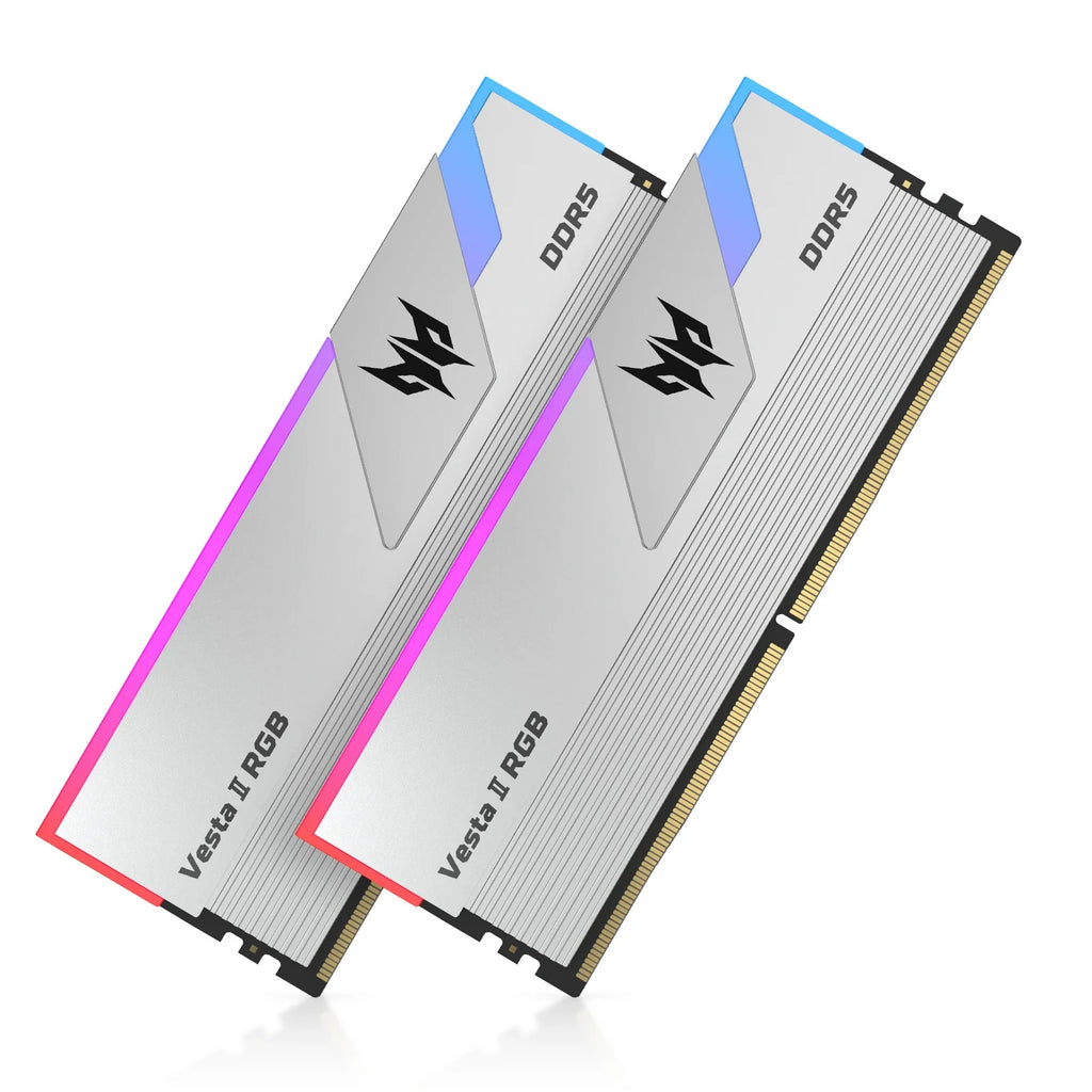 ACER PREDATOR Vesta II RGB DDR5 RAM Memory 32GB(2x16GB) 6000MHz, CL28, Gaming Computer Memory Compatible with XMP 3.0/AMD EXPO