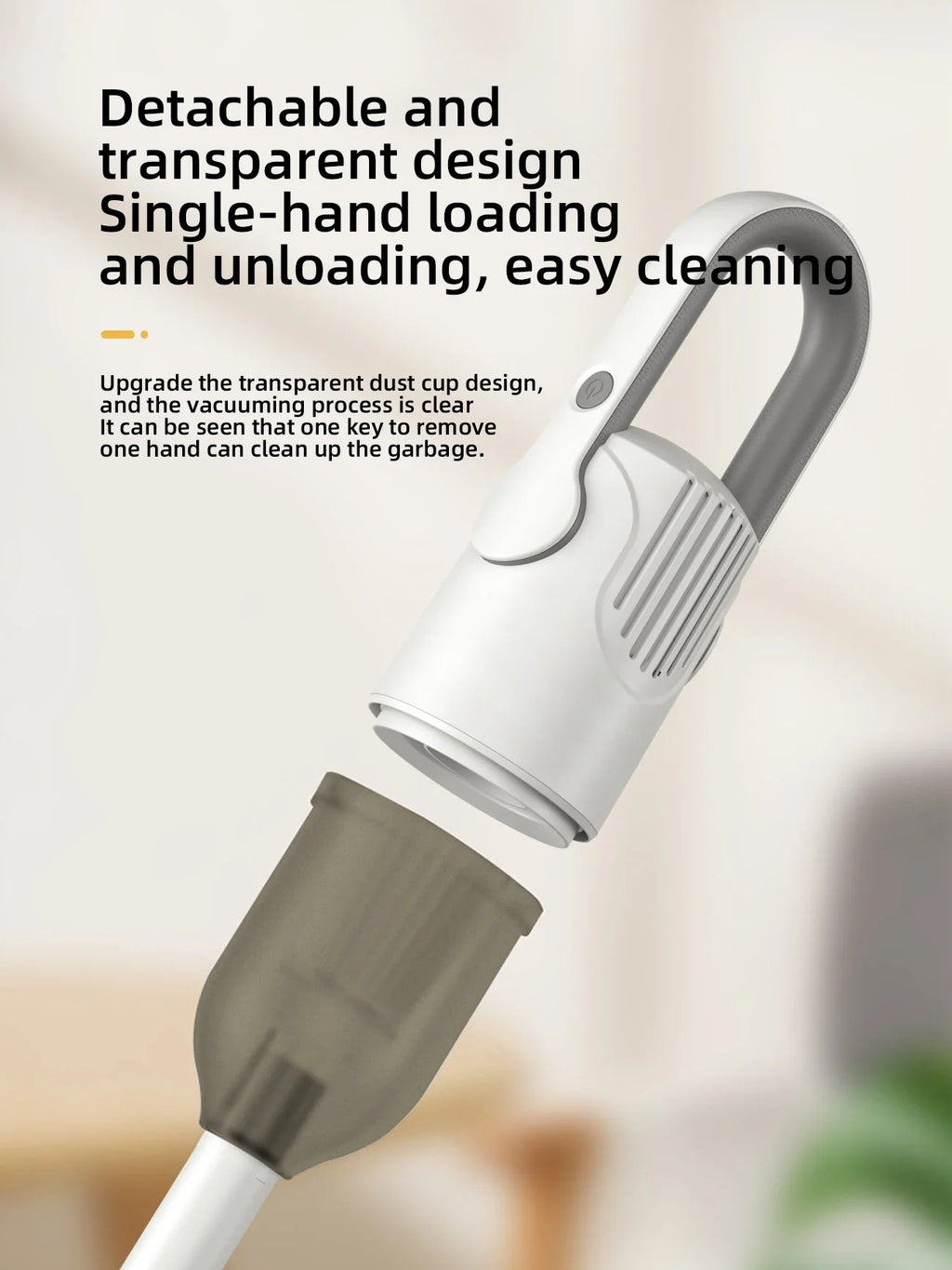 The wired in-line convenient large suction and high power vacuum cleaner is suitable for home and office use