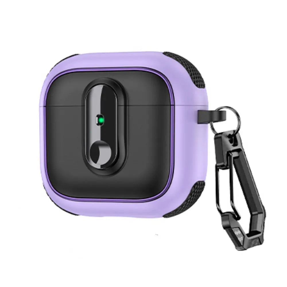 2025 Armor Lock Earphone Cover For AirPods 4 Pro2 3 2 1 Case TPU PC Shockproof Headphone Box For AirPods Pro 2 2nd 4th Cases