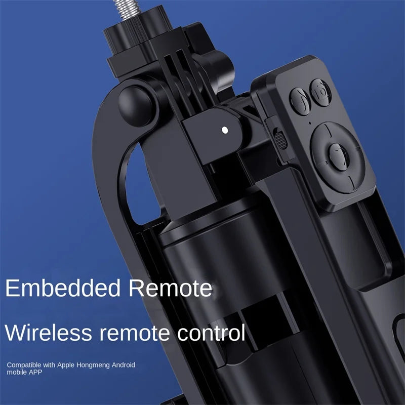 Roreta Selfie Stick Tripod Extendable Wireless Bluetooth Remote Portable Smartphone Stand Mount With light For iOS Android Phone