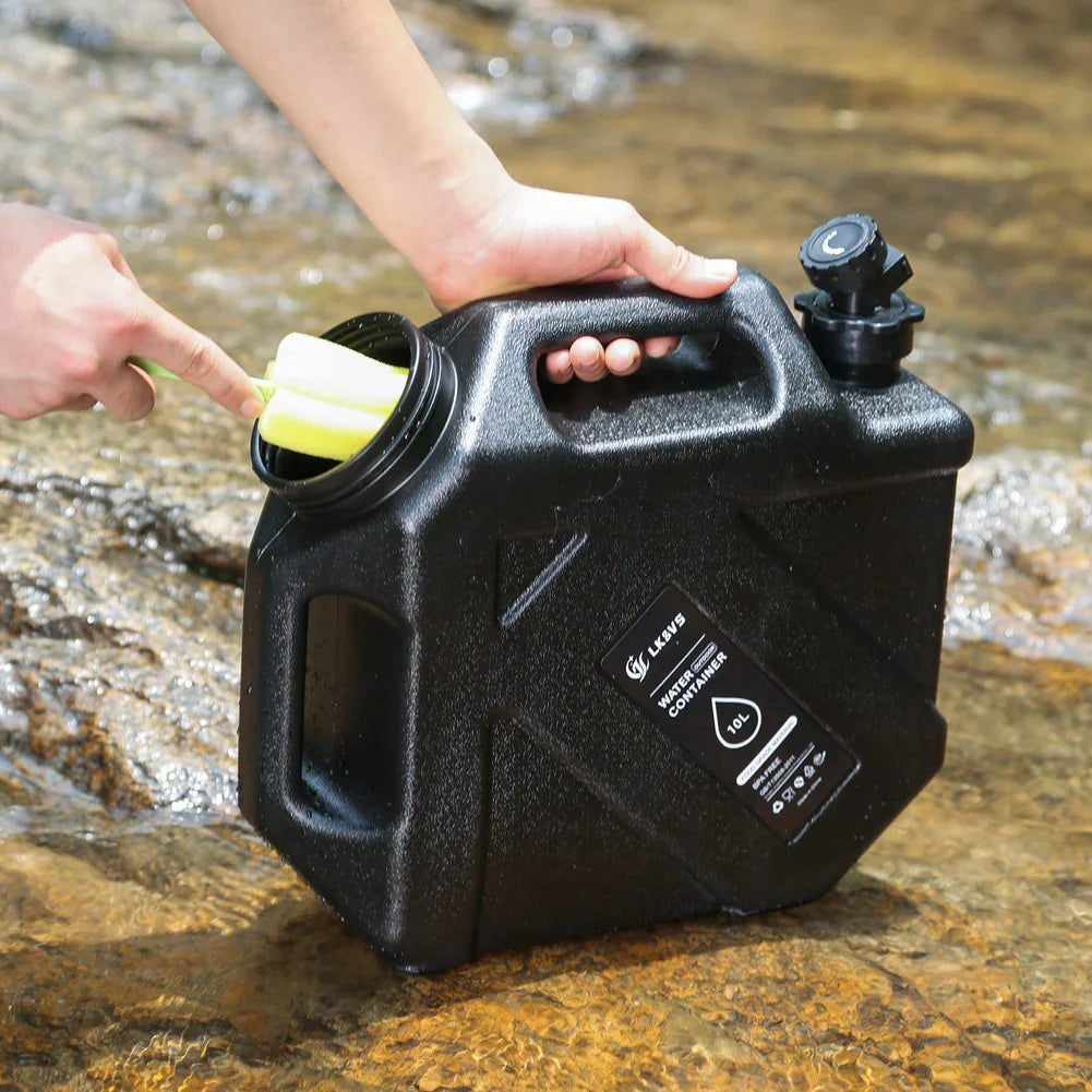 12L/10L Portable Camping Water Jug with Faucet Water Tank for Car Drinking Carrier Camping Large Capacity Water Storage Bucket