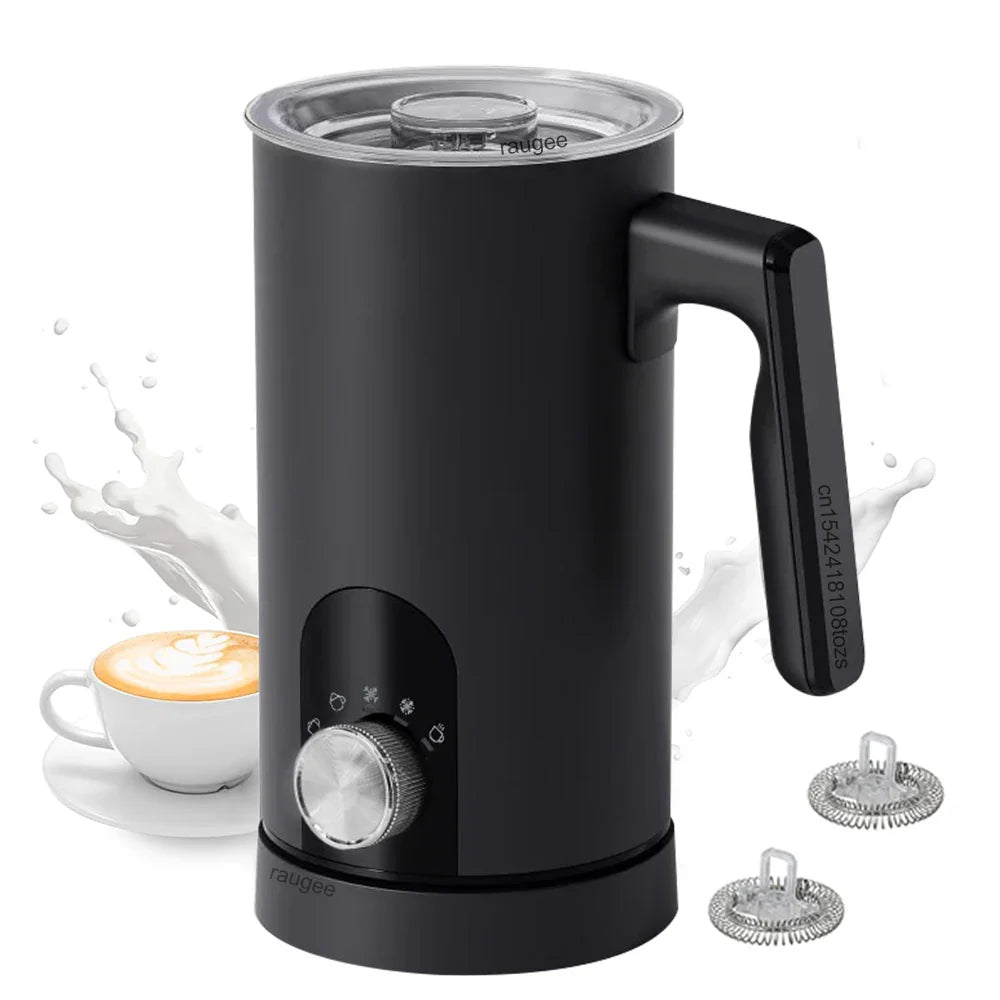 Milk Frother 5in1 Hot & Cold Automatic Rotary Milk Foamer for Coffee Cappuccino Latte Electric Milk Frother Maker Milk Warmer