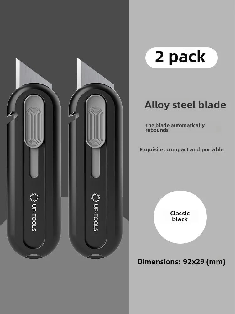 5 pcs Utility Knife Box Cutters Retractable Letter Opener Sharp Cartons Cardboard Razor Knife for House Smooth Mechanism Perfect