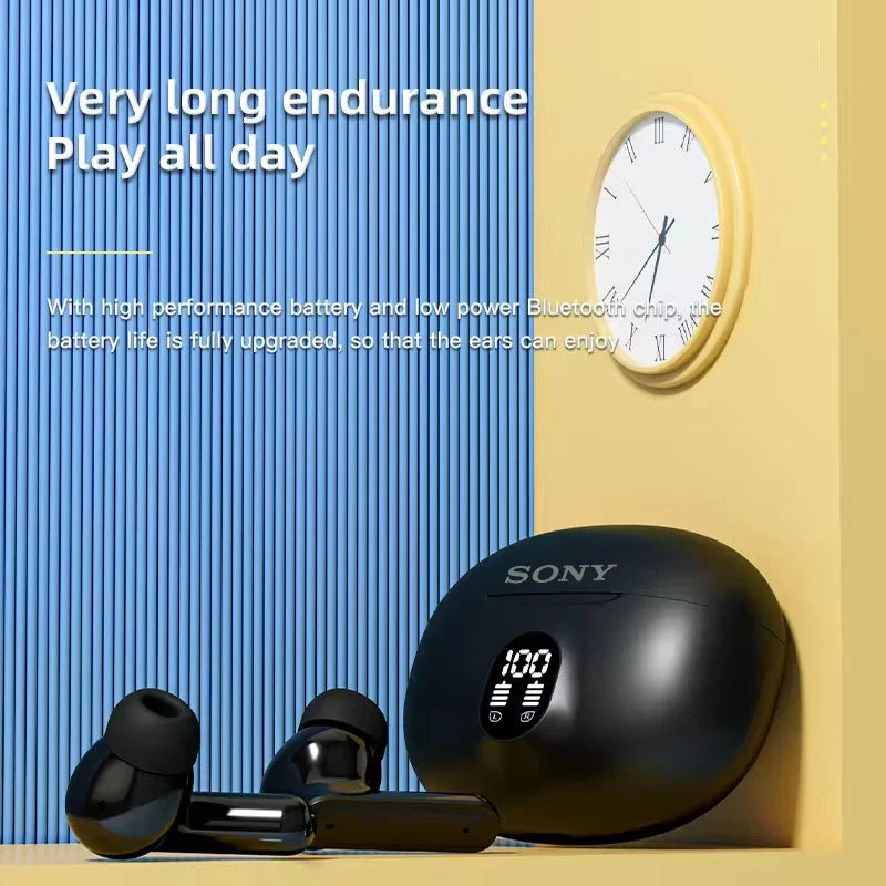 TWS Wireless Bluetooth Earphone Transparent HIFI Headphones LED Power Digital Display Stereo Sound Earphones 895B