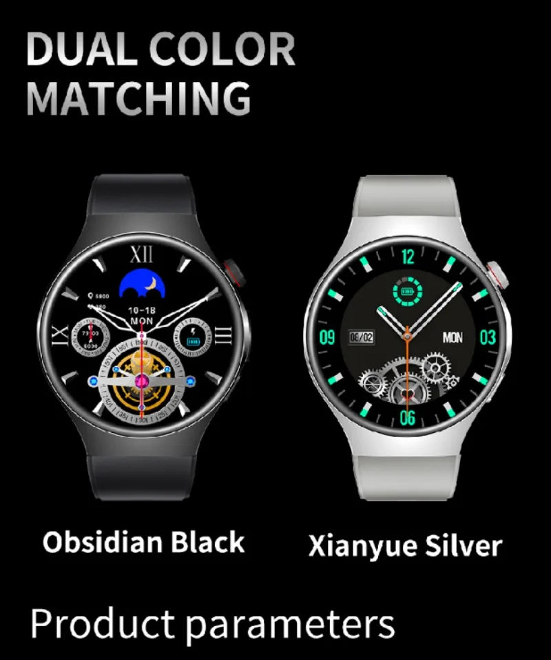 BW17 Smart Watch 1.5inch AMOLED Screen Bluetooth Calling Health Monitor Men Outdoor Multiple Sports Modes Fitness Smartwatch