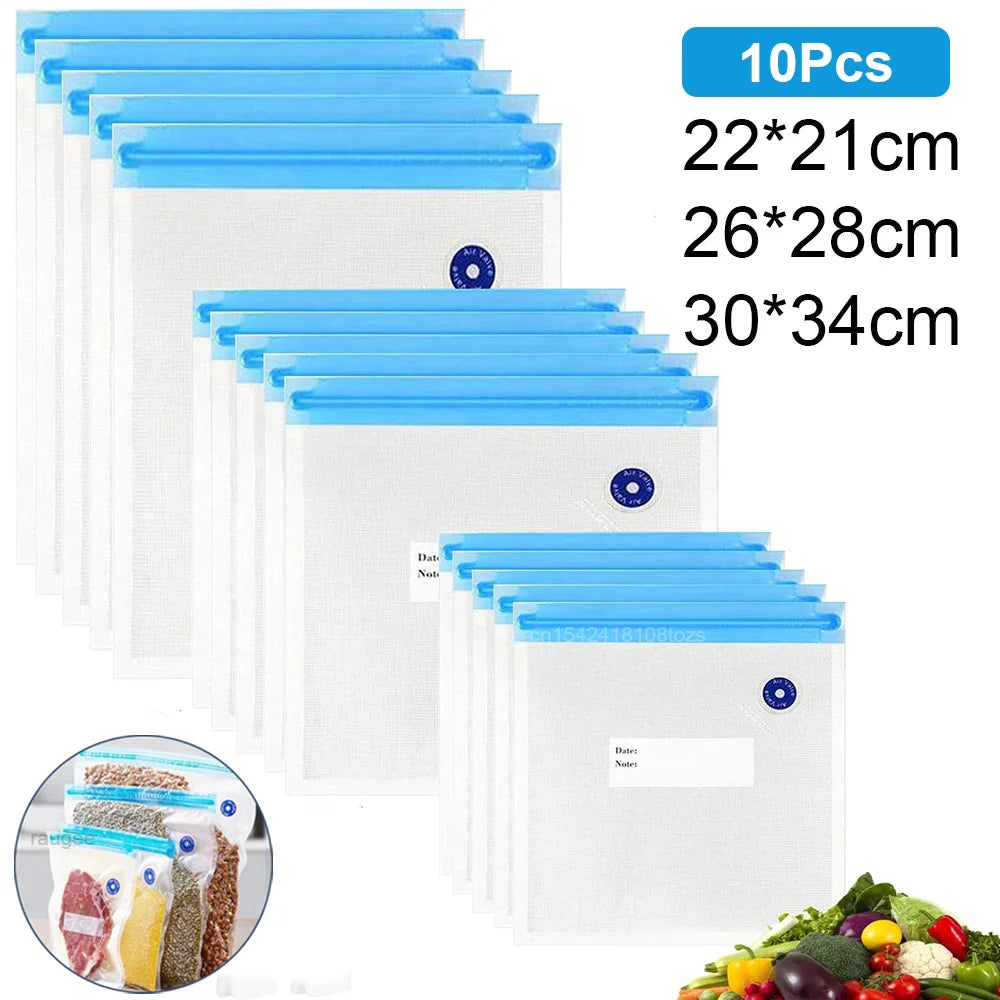 Food Vacuum Bags Reusable Vacuum Storage Sealed Bag for Kitchen Food Vacuum Sealer to Food Fresh Long Keeping Vacuum Packed Bags