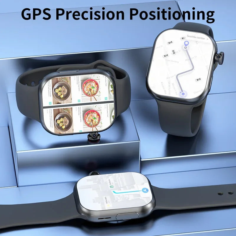 New VP19 Android Smart Watch Global Version Wifi GPS 4G 5G Full Network SIM Card Rotating Camera Video Call Google Play Adults