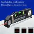 HOMEFISH Easy to Use Laser Level Line Tool Multipurpose Laser Level Kit Standard Cross Line Lase 8 Feet Measure Tape Ruler