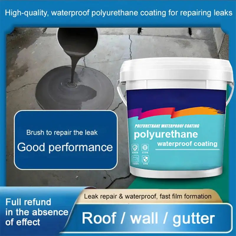 300g Water-Based Polyurethane Waterproof Coating Exterior Wall Roof Leak Repair Eco-friendly Material