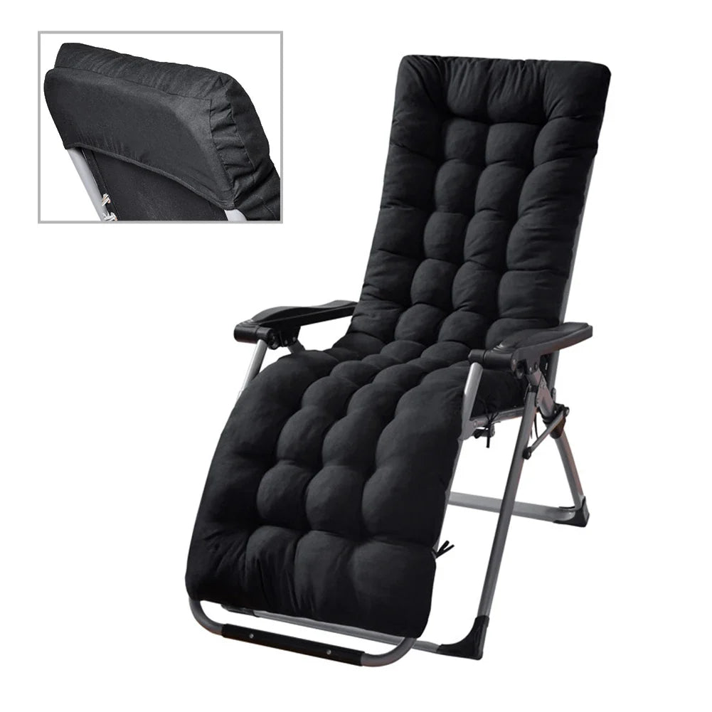 Sun Lounger Cushions Polyester Fiber Patio Chaise Lounge Cushions Pad  Indoor Outdoor Lounge Chair Cushion for Travel Holiday