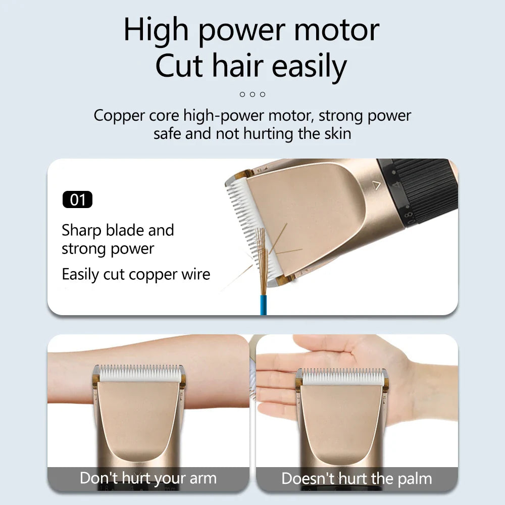 Electric Hair Trimmer Shaver Home Trimmers for Men Hair Clipper Professional Rechargeable Shavers Barber hair Cutting Machine