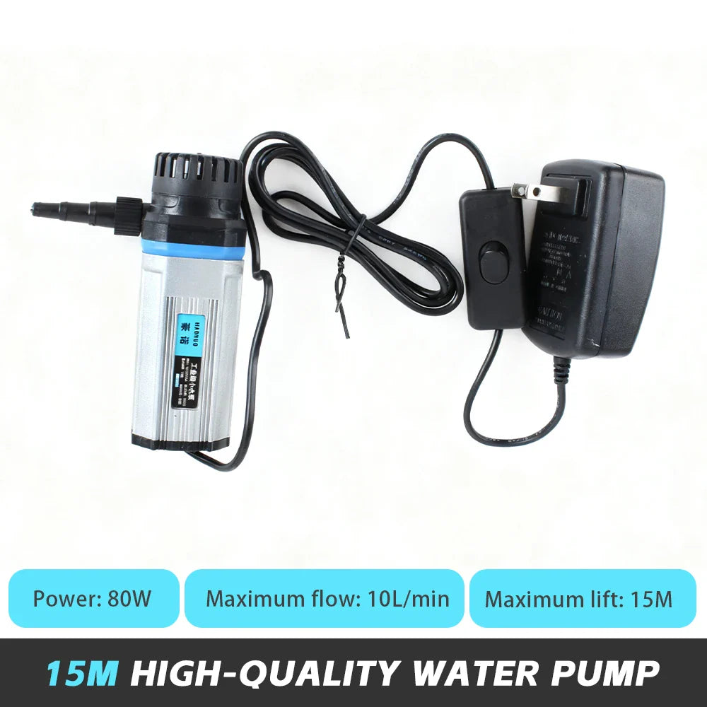 12V Submersible Electric Water Pump High Pressure Water Pump Lift 10M/15M/20M Water Pumping Station Micro Submersible Motor