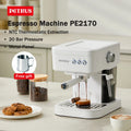 Petrus Espresso Coffee Maker Machine 51MM 20 Bar with  Metal Panel, Powerful Steam Wand for Amerlcano Mocha Latte,PE2170 (220V)