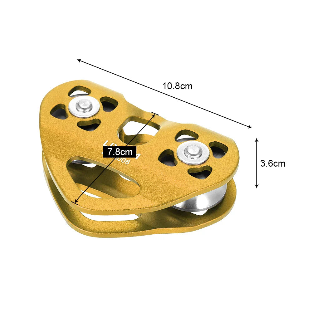Cable Trolley Caving Trolley Pulley Trolley Lixada 30kN Cable Trolley Pulley with Ball Bearing Climbing Caving Aloft Work