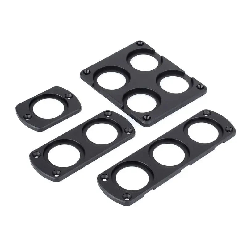 1/2/3/4 DIY Car USB Charger Switch Voltmeter Panel for Marine Cigarette Lighter Voltmeter Power Outlet Socket Panel Mount Holder