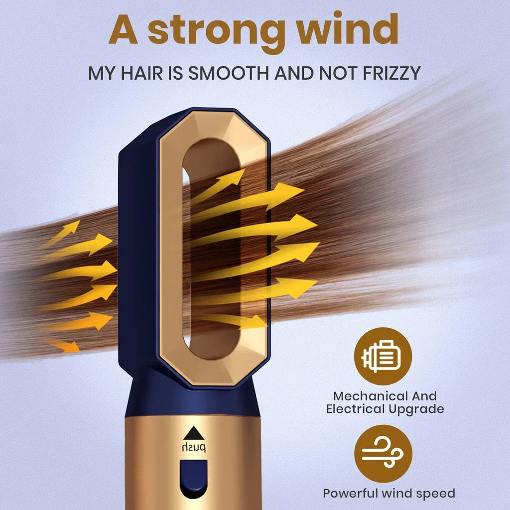 5 In 1 Styling Hair Dryer Electric Comb Negative Ion Professional Automatic Comb Curly Hair Straight Hair Comb Styling Tool