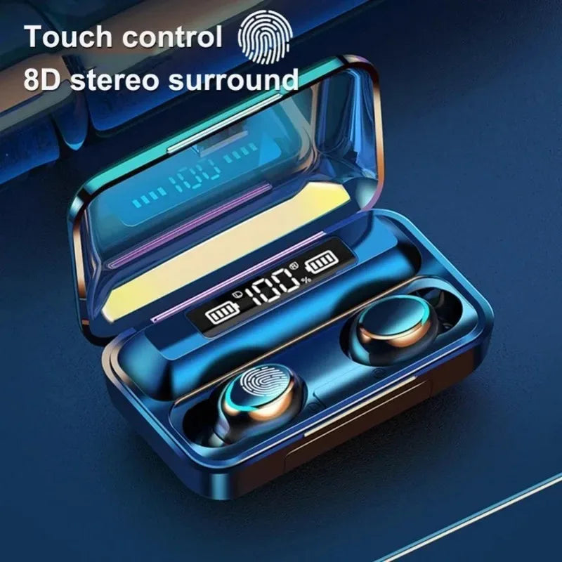 F9-5C TWS Earphone Digital Display Sports Outdoor Headset Noise Reduction Hands-free Calls Bluetooth-Compatible 5.3 Headphone