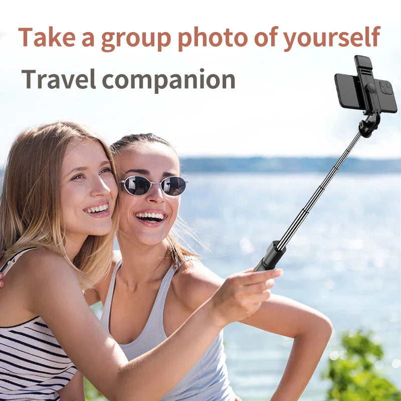 Portable Bluetooth Selfie Tripod Retractable Multifunctional Phone Holde With Selfie light Wireless Remote Bracket Shutter