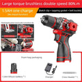 Brushless Electric Drill Tapping Cordless Impact Drill Metal Ratchet Chuck Electric Hand Drill Household Electric Screwdriver