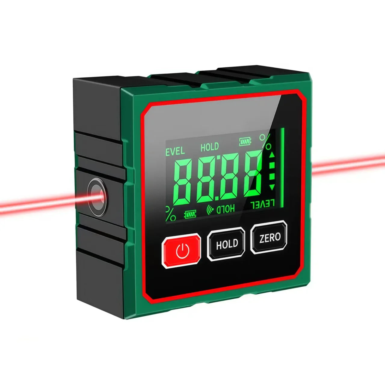 4-Sided Magnetic Electronic Inclinometer Digital Display Tilt Angle Gauge Portable High-precision Measurement Laser Level Ruler